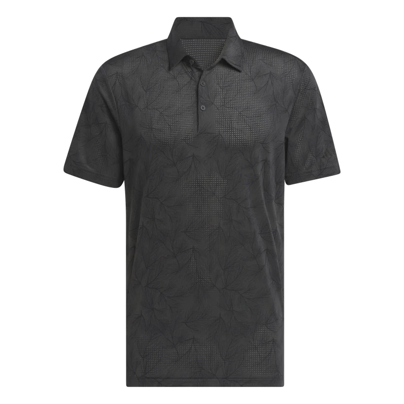 Image of adidas Golf adidas Golf Ultimate365 Mesh Print Polo Black Male XL44/48 AG56604