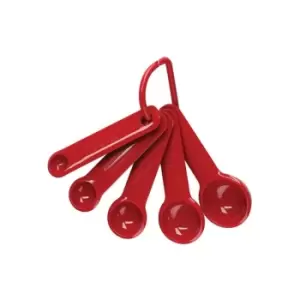 image of KitchenAid 5 Piece Measuring Spoon Set Empire Red