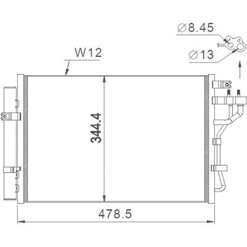Image of Air conditioning condenser DIEDERICHS DCC1945