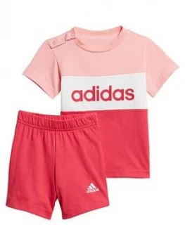 Image of adidas Infants CB Set - Pink, Size 12-18 Months
