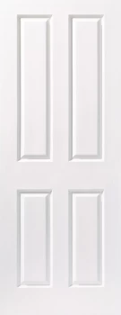 Image of Wickes Stirling Internal White Finished 4 Panel Moulded Door - 1981 x 686mm