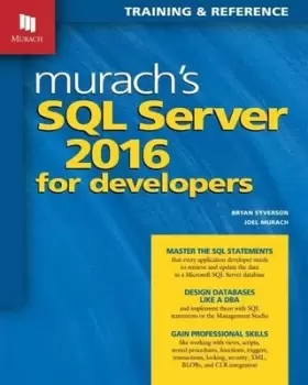 Image of murachs SQL Server 2016 for developers by Bryan Syverson