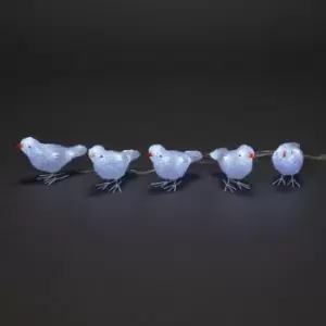 White Birds LED String Lights