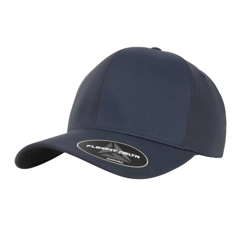 Image of Flexfit Mens Delta Adjustable Cap in Navy Navy Male One Size