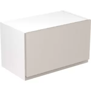 Image of Kitchen Kit Flatpack J-Pull Kitchen Cabinet Wall Bridge Unit Super Gloss 600mm in Light Grey MFC