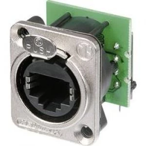 Image of Neutrik NE8FDH C5E NE8FDH C5E RJ45 Data Connector EtherCon D Series RJ45 Socket right angle Nickel