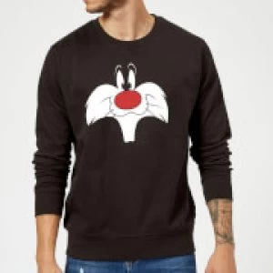 Image of Looney Tunes Sylvester Big Face Sweatshirt - Black - 5XL