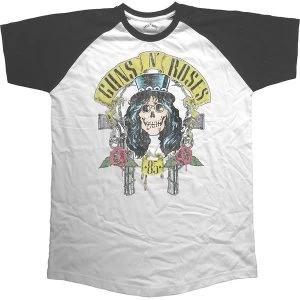 Image of Guns N' Roses - Slash 1985 Unisex Large T-Shirt - Black,White