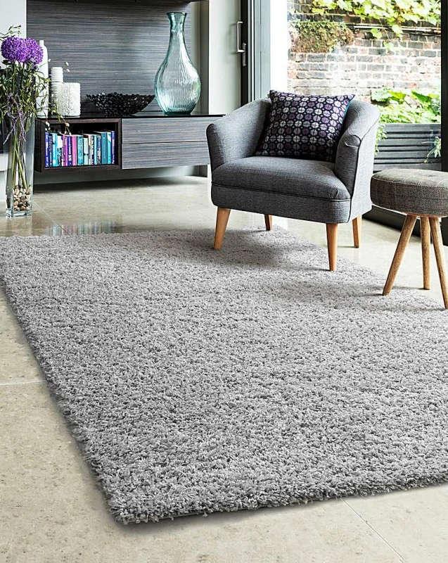 Image of Homemaker Jazz Shaggy Cosy Rug Silver 80X150 JB42141