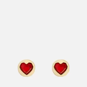 Image of Ted Baker Heartan Gold-Tone Crystal Earrings