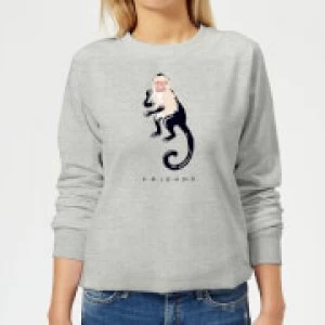 image of Friends Marcel The Monkey Womens Sweatshirt - Grey - 3XL