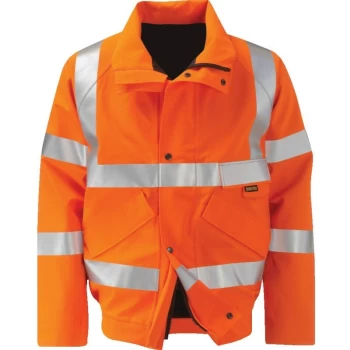 Image of Gore-Tex Large Colorado Orange Bomber Jacket - Orbit International