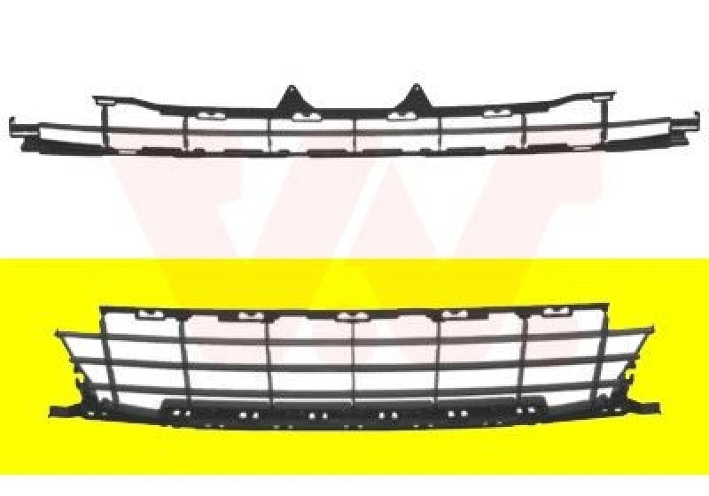 Image of VAN WEZEL Bumper grill VAN WEZEL 4029599