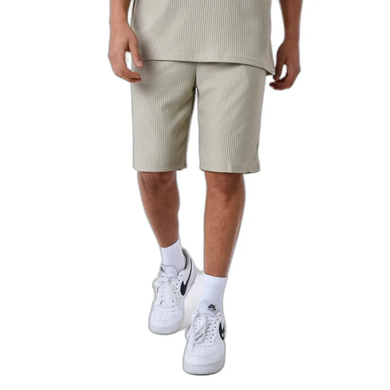 Image of Project X Paris Plain textured shorts Project X Paris Vert Male S