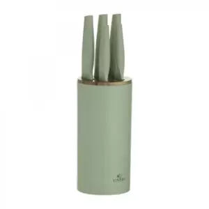 image of Viners Organic Green 6pce Knife Block Set