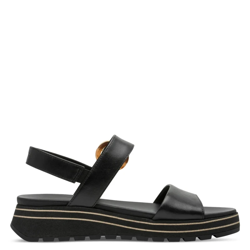 Image of tamaris Womens wedge sandals Tamaris 1-28254-46 Noir Female 37