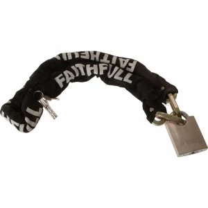 image of Faithfull Heavy Duty Chain and Padlock 9.5mm 1000mm