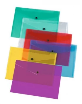 image of Q-Connect Document Folder Polypropylene A4 Assorted (Pk 12)