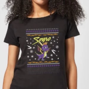 Image of Spyro Knit Womens Christmas T-Shirt - Black - 3XL - Black