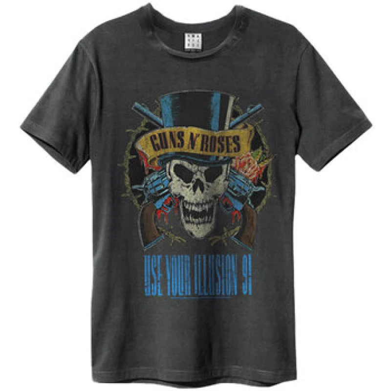 Image of Amplified Amplified Men Use Your Illusion Tour T-Shirt in Charcoal Size: X-Small Charcoal XS Male 5063238051423