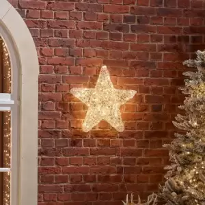 Image of The Winter Workshop - 50Cm Spun Acrylic Christmas Star - Warm White