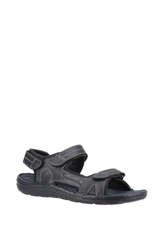 Image of Hush Puppies Hush Puppies Men 'Alistair' Sandal Summer in Black Size: 7 Black 7 Male 5063294006948