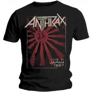 Image of Anthrax Mens - Live in Japan Mens X-Large T-Shirt - Black