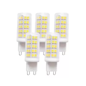 image of 4 Watts G9 LED Bulb Clear Capsule Cool White Dimmable, Pack of 5