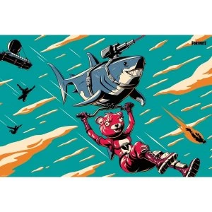 Image of Fortnite Laser Shark Poster