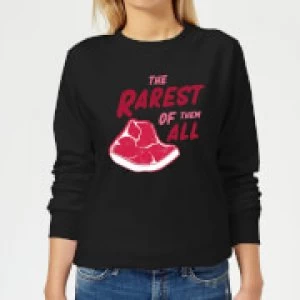 Image of The Rarest Of Them All Womens Sweatshirt - Black - 5XL