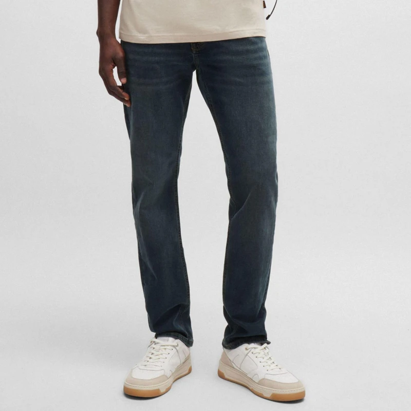Image of Boss Delaware BC-L-P Slim-Fit Jeans Dark Blue male 35R