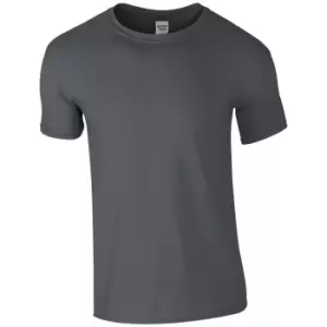 image of Gildan Mens Soft Style Ringspun T Shirt (3XL) (Charcoal)