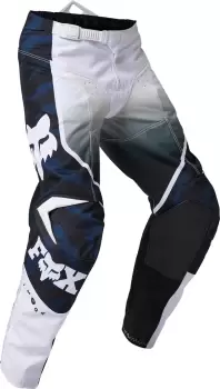 Image of FOX 180 Nuklr Youth Motocross Pants, blue, Size 28, blue, Size 28