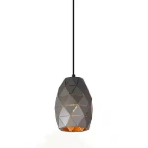 Italux Harley - Modern Hanging Pendant Graphite, Gold, Champagne 1 Light , E27