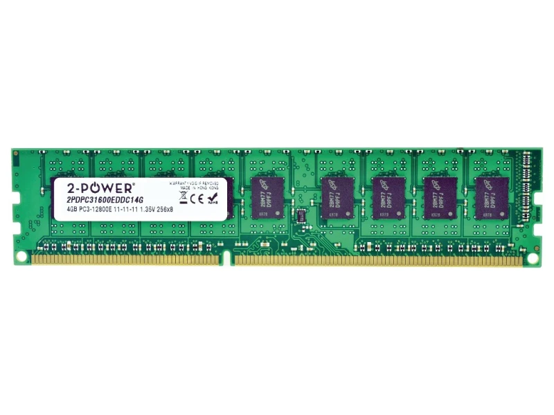 Image of 2-Power 4GB DDR3L 1600MHz ECC + TS UDIMM Memory - replaces KTH-PL316ES