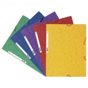 image of Europa 3 Flap Folder Manilla 240x320mm Elasticated 400gsm Assorted (Pa