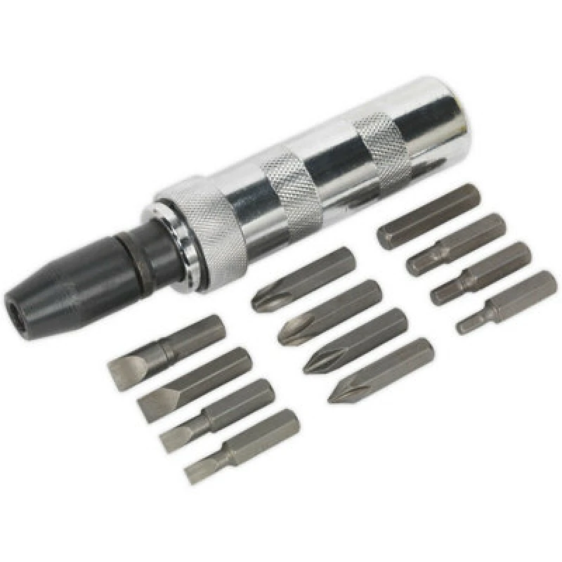 Image of Loops 15 PACK Handheld Impact Driver Set - Manual Tight Screw Remover Hammer Strike Multi