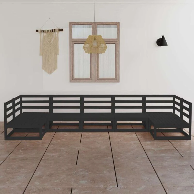 Image of VIDAXL 7 Piece Garden Lounge Set Solid Pinewood Vidaxl 8720286472361