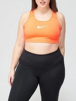 image of Nike Medium Support Swoosh Bra (Curve) - Mango