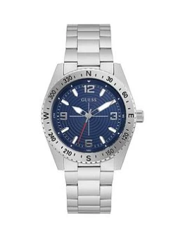 Guess GW0327G1 Mens North Steel Bracelet Wristwatch Colour - Silver Tone