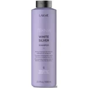 image of Lakme Teknia White Silver Shampoo 1000ml