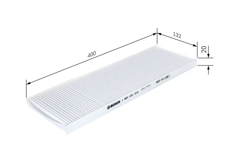Image of Bosch 1 987 431 210 Pollen filter Particulate Filter Filter,interior air (424)