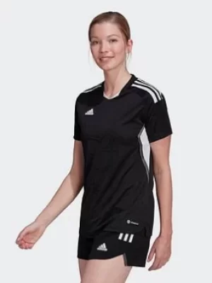 Image of adidas Condivo 22 Match Day Jersey, Black/White, Size L, Women