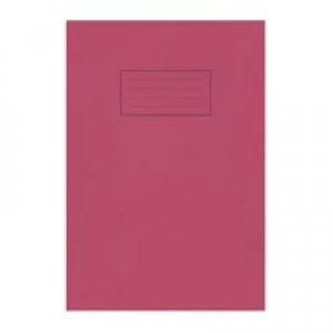 Image of Silvine A4 Exercise Book Ruled Red PK10
