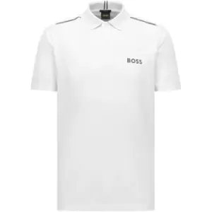 image of Boss Boss Paddytech Polo Shirt Mens - White