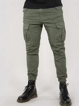 Alpha Industries Airman Cuffed Cargo Pant With Pockets - Green