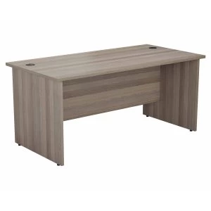 Image of TC Office Rectangular Desk with Panel End Legs 1800 x 800mm, Grey Oak Effect