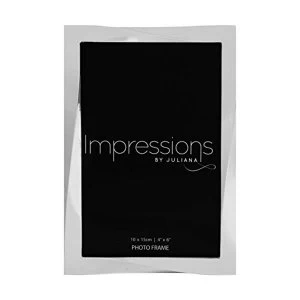 Image of 4" x 6" - Impressions Silver Plated Twisted Photo Frame
