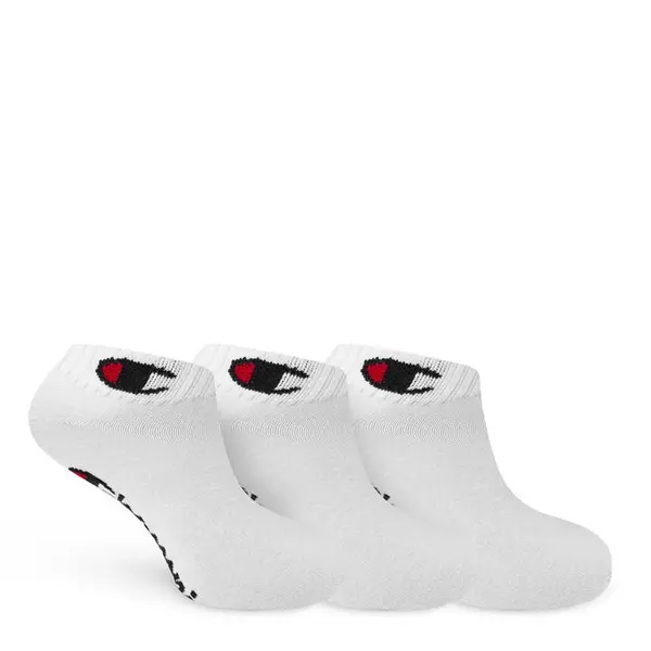 Image of Pack of 3 Pairs of Reinforced Trainer Socks in Cotton Mix