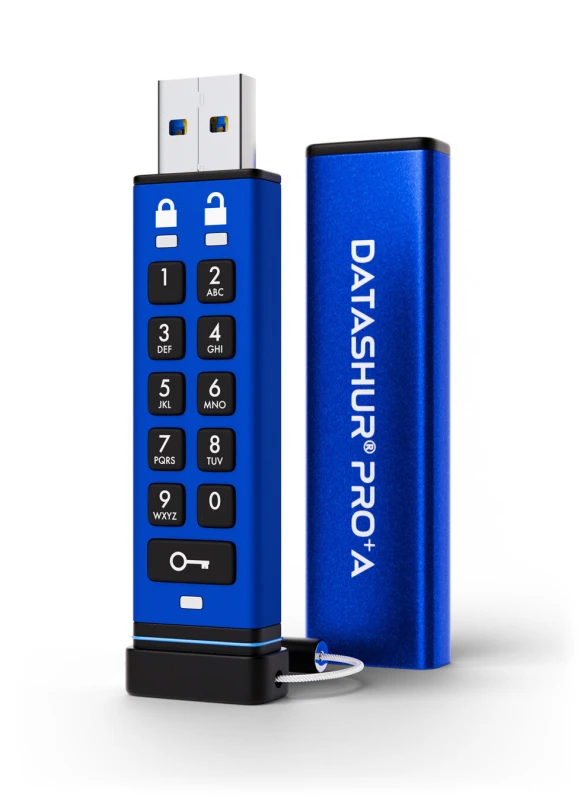 Image of iStorage iStorage datAshur PRO+A 128GB FIPS 140-3 Level 3 Certified BSPA Certified Secure USB Type-A drive AES-XTS 256-bit Hardware Encryption